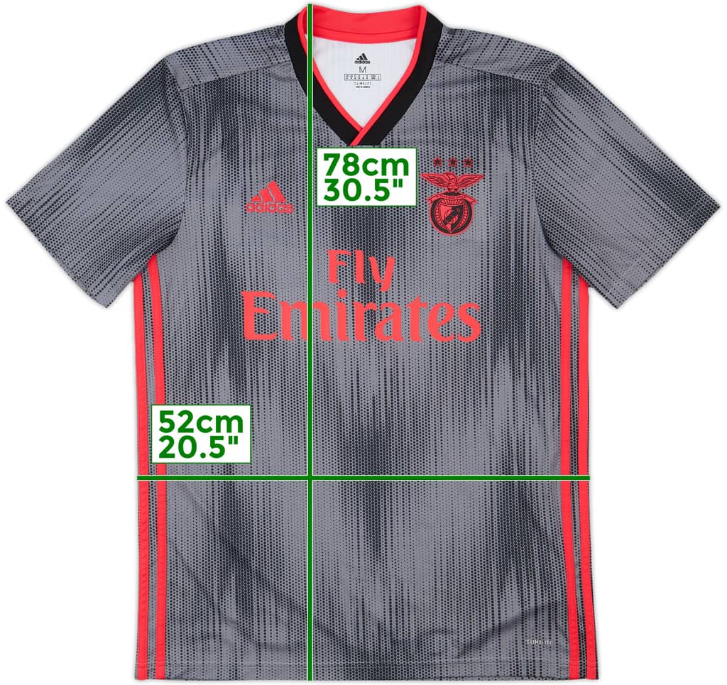 2019-20 Benfica Away Shirt - 10/10 - (M)