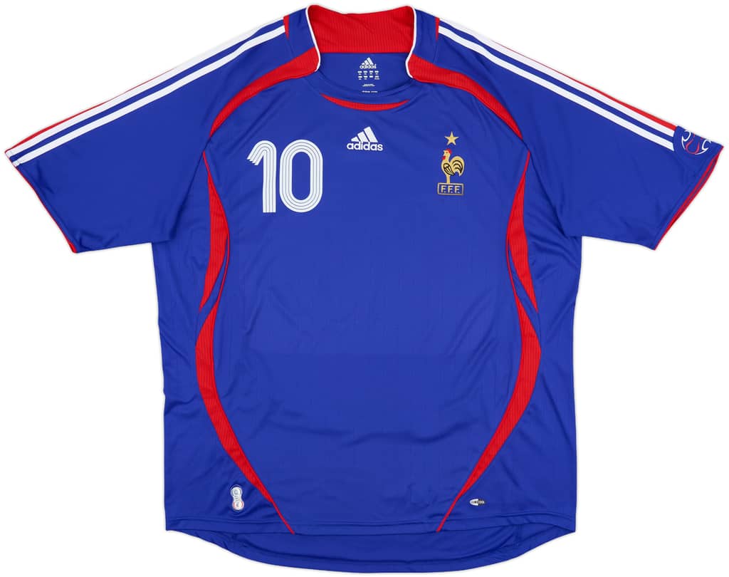 2006-07 France Home Shirt Zidane #10 - 8/10 - (S)