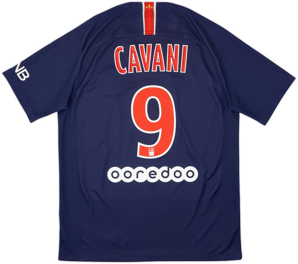 2018-19 Paris Saint-Germain Home Shirt Cavani #9 - 8/10 - (M)