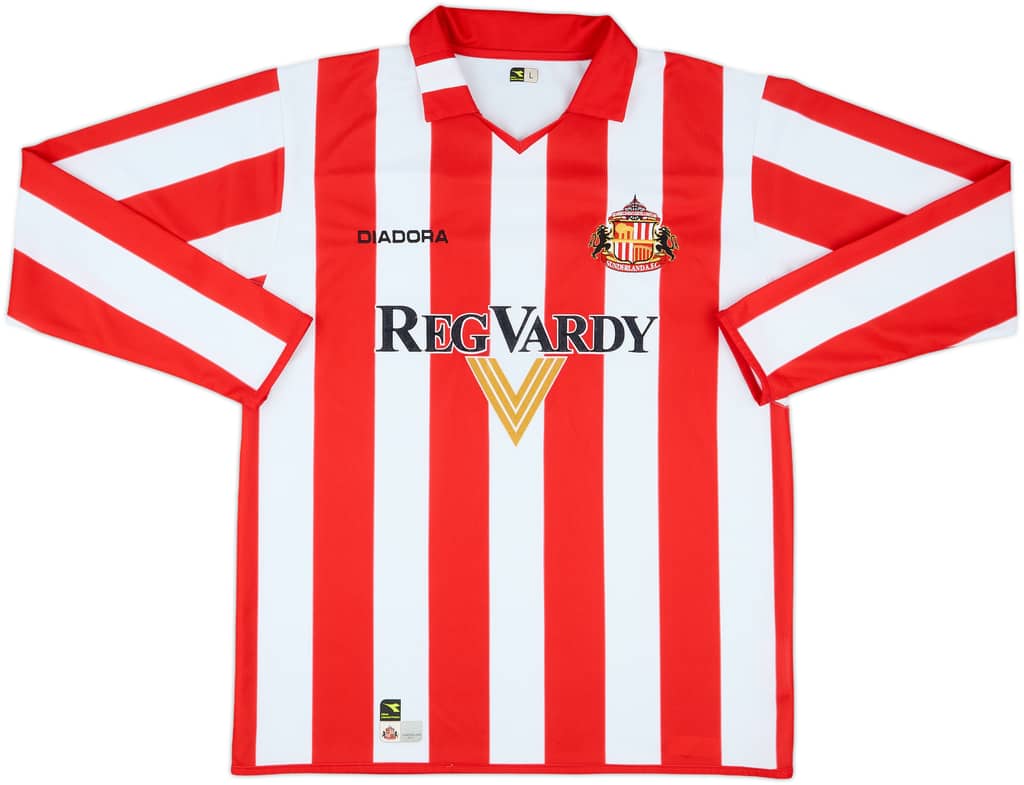 2004-05 Sunderland Home L/S Shirt - 9/10 - (L)