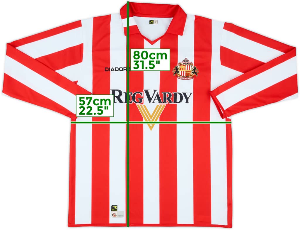 2004-05 Sunderland Home L/S Shirt - 9/10 - (L)