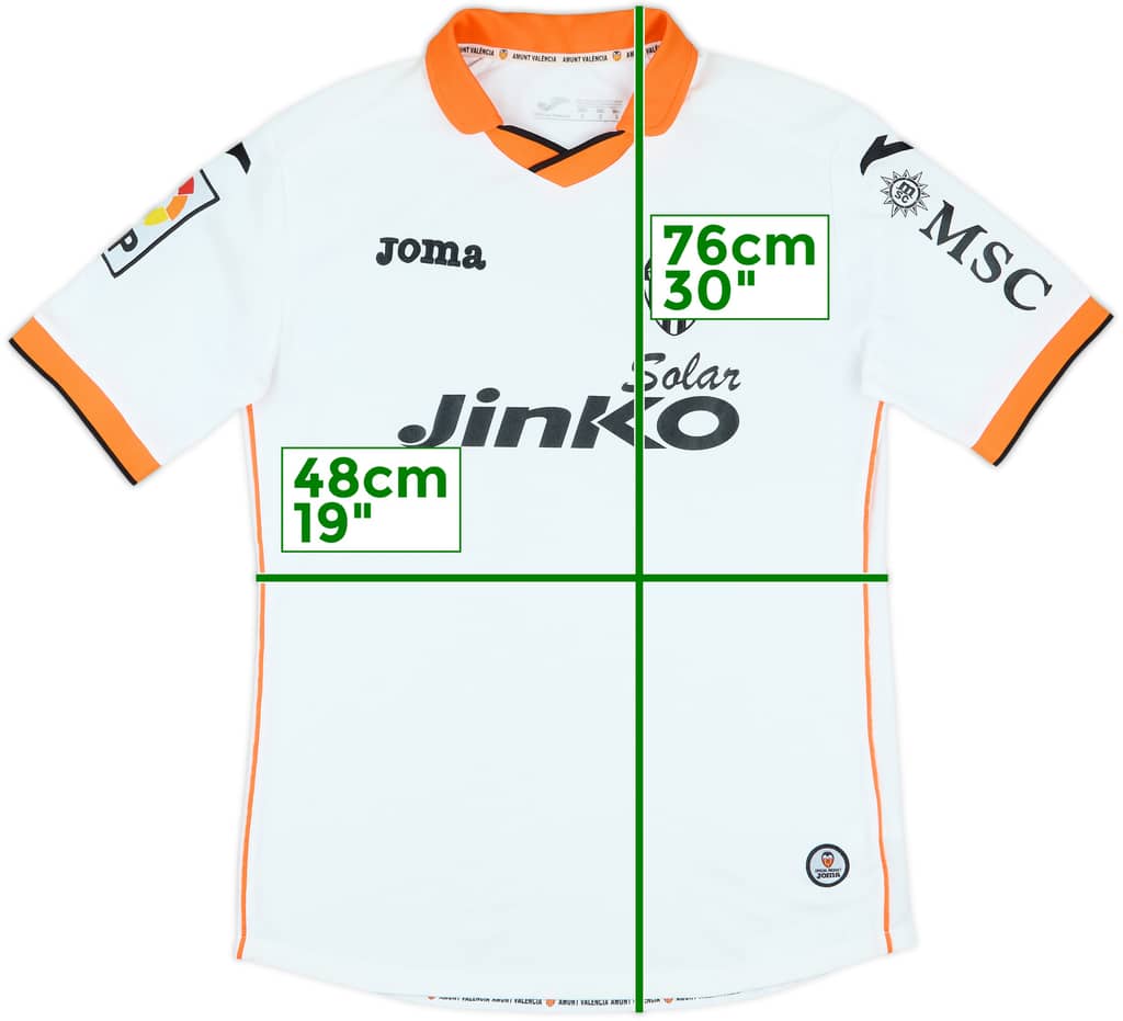 2013-14 Valencia Home Shirt - 9/10 - (S)