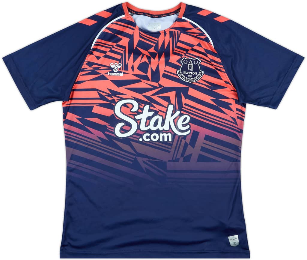 2023-24 Everton Hummel Pre Match Training Shirt - 8/10 - (L)