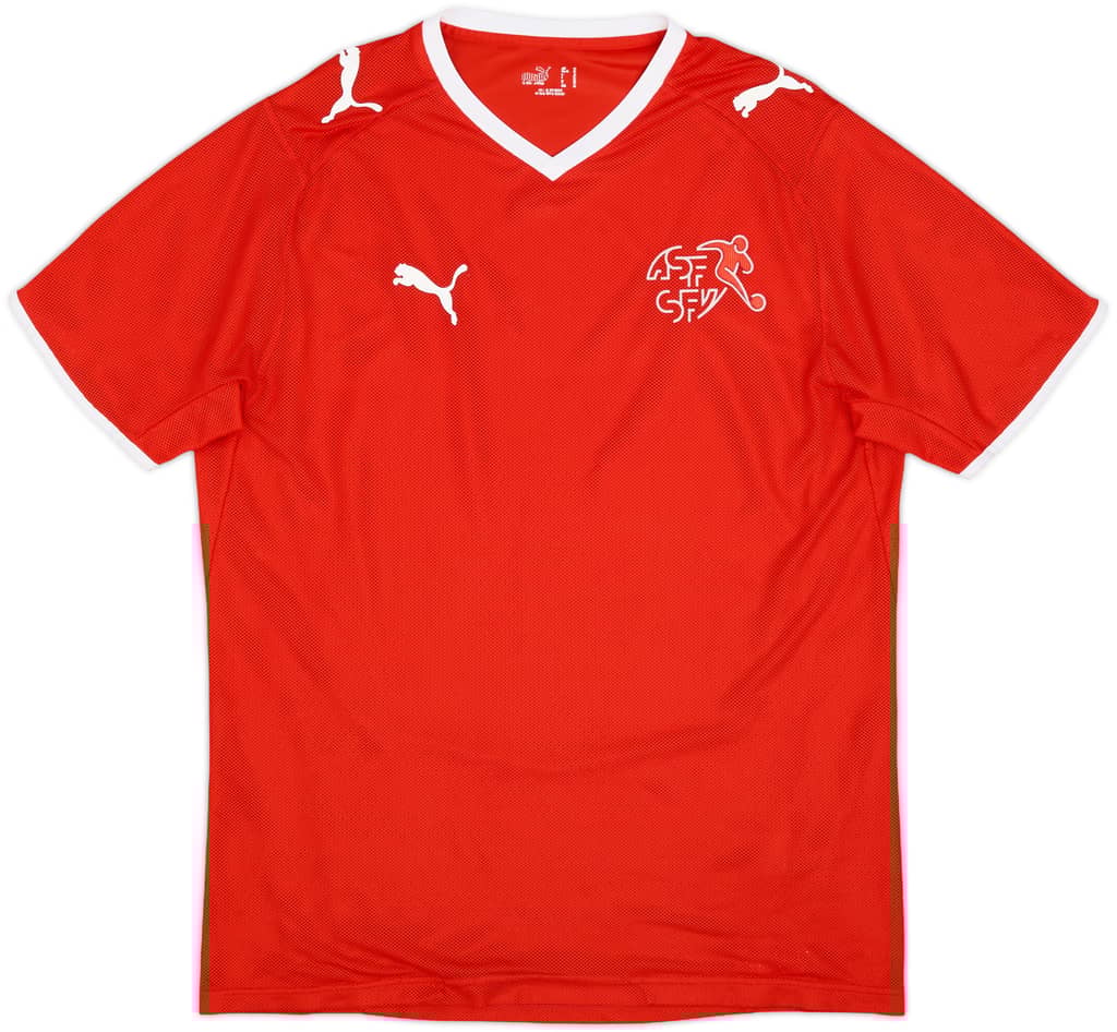 2008-10 Switzerland Signed Home Shirt - 6/10 - (M)