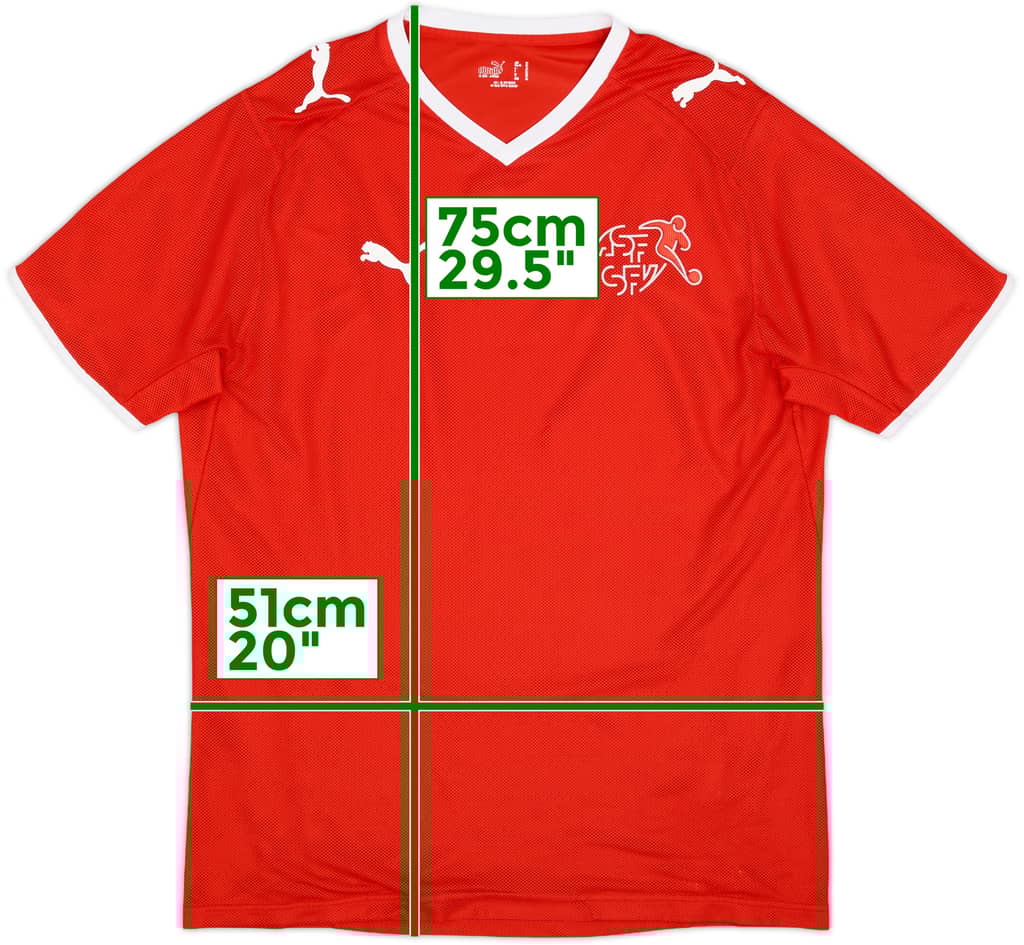 2008-10 Switzerland Signed Home Shirt - 6/10 - (M)
