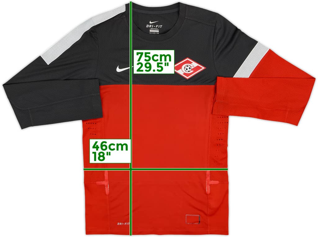 2012-13 Spartak Moscow Player Issue Nike Training L/S Shirt - 7/10 - (S)