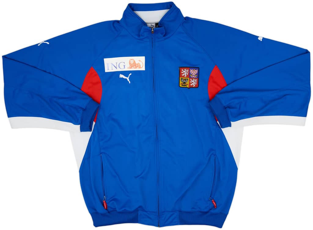 2003-04 Czech Republic Player Issue Puma Track Jacket - 7/10 - (XL)