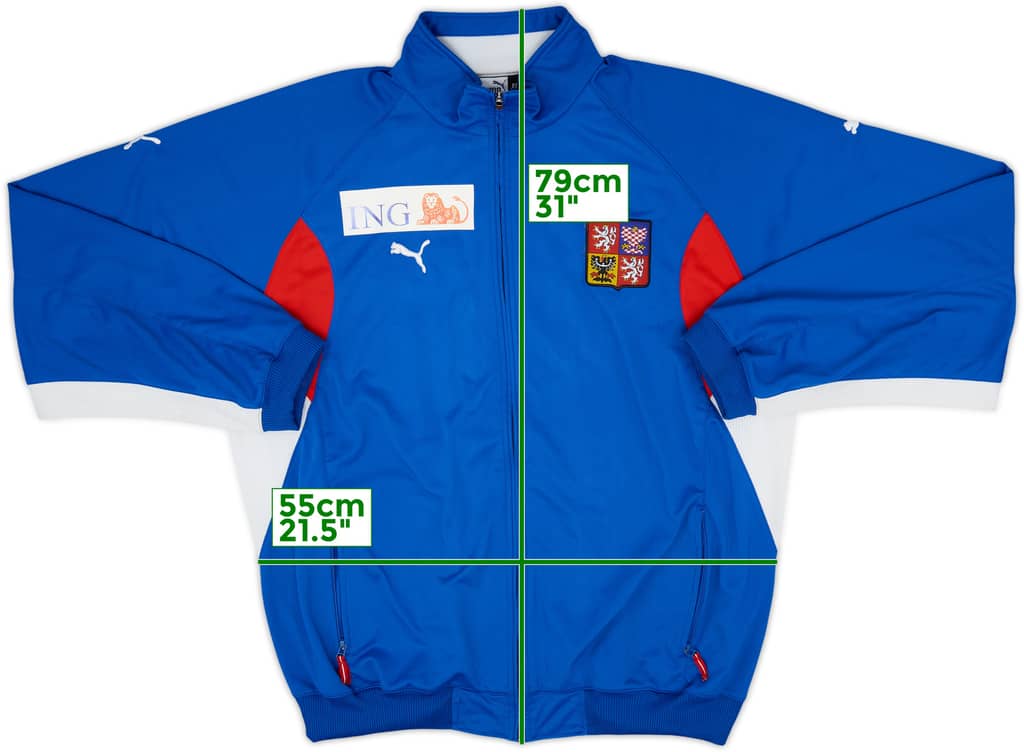2003-04 Czech Republic Player Issue Puma Track Jacket - 7/10 - (XL)