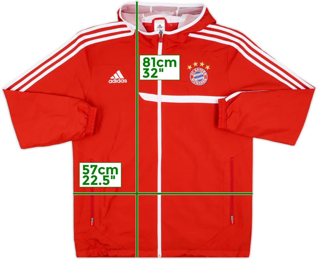 2013-14 Bayern Munich adidas Hooded Track Jacket - 10/10 - (L)