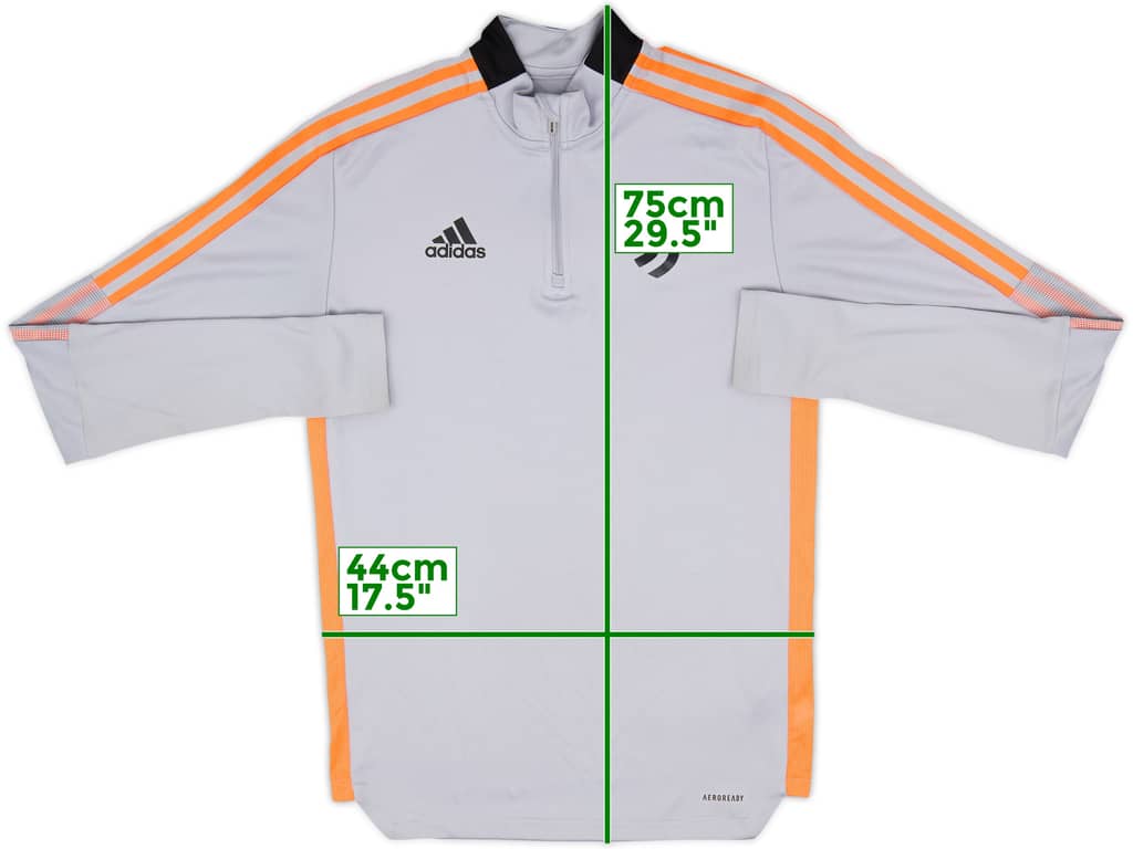 2021-22 Juventus adidas 1/4 Zip Sweat Top - 9/10 - (S)
