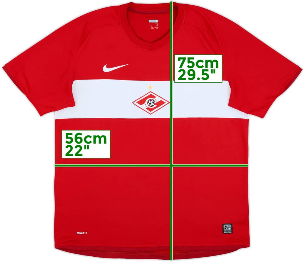 2009 Spartak Moscow Home Shirt - 8/10 - (L)