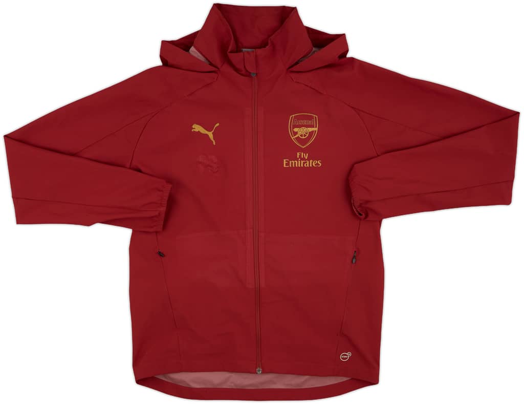 2017-18 Arsenal Puma Staff Issue Hooded Rain Jacket PB - 6/10 - (M)