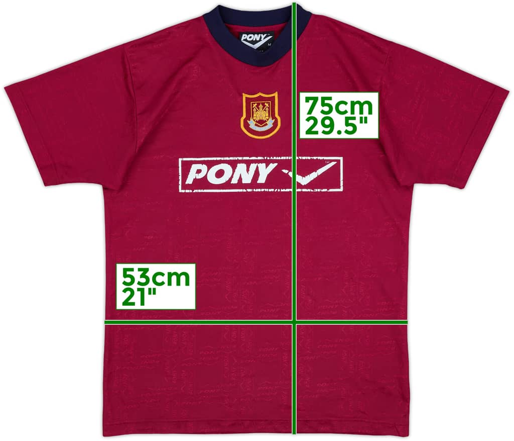 1997-98 West Ham Pony Training Shirt - 6/10 - (M)