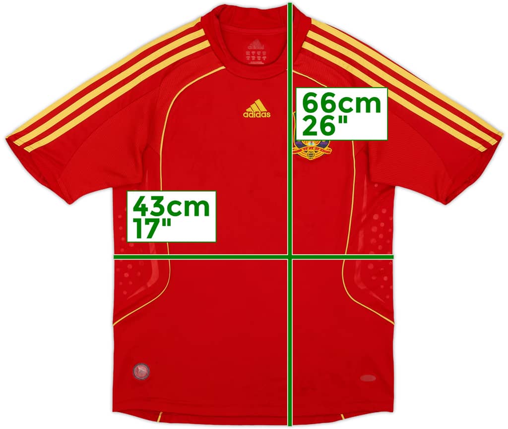 2007-09 Spain Home Shirt - 7/10 - (L.Boys)