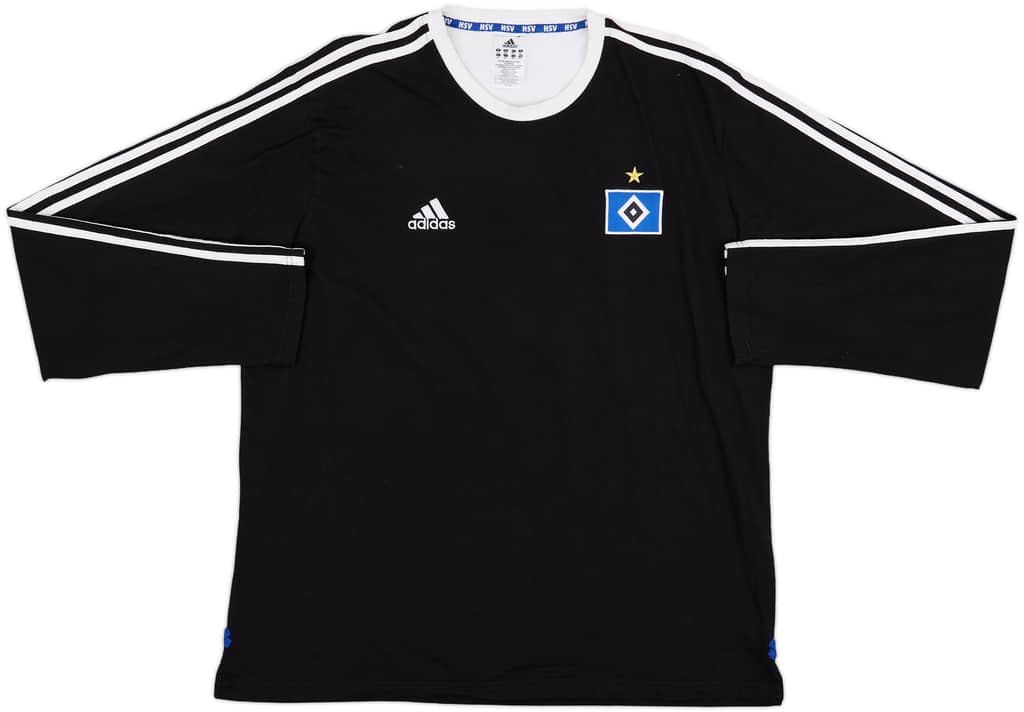 2008-09 Hamburg adidas L/S Cotton Tee - 9/10 - (XXL)