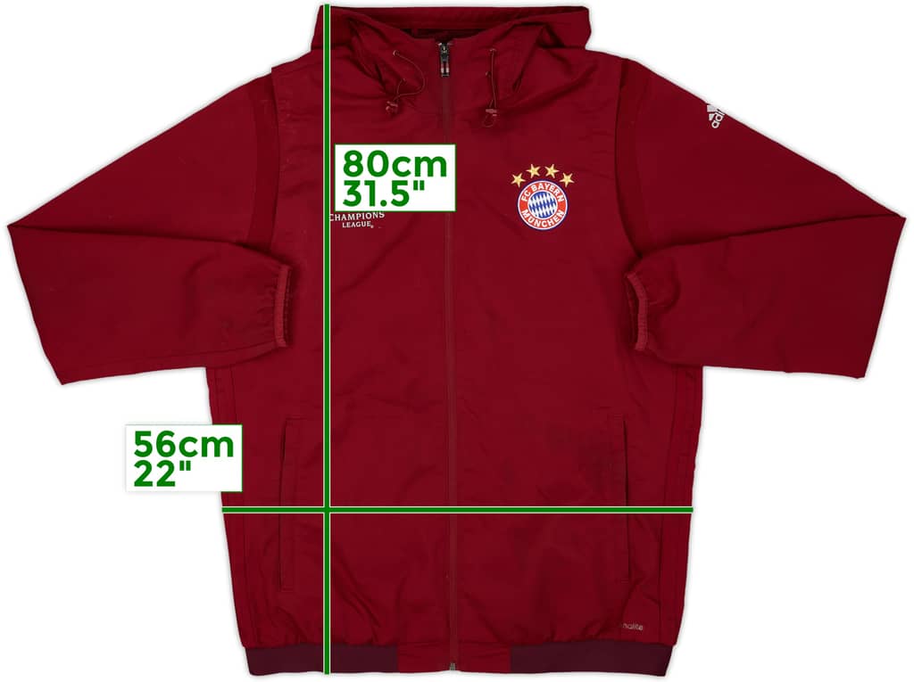 2016-17 Bayern Munich adidas CL Hooded Rain Jacket - 5/10 - (L)