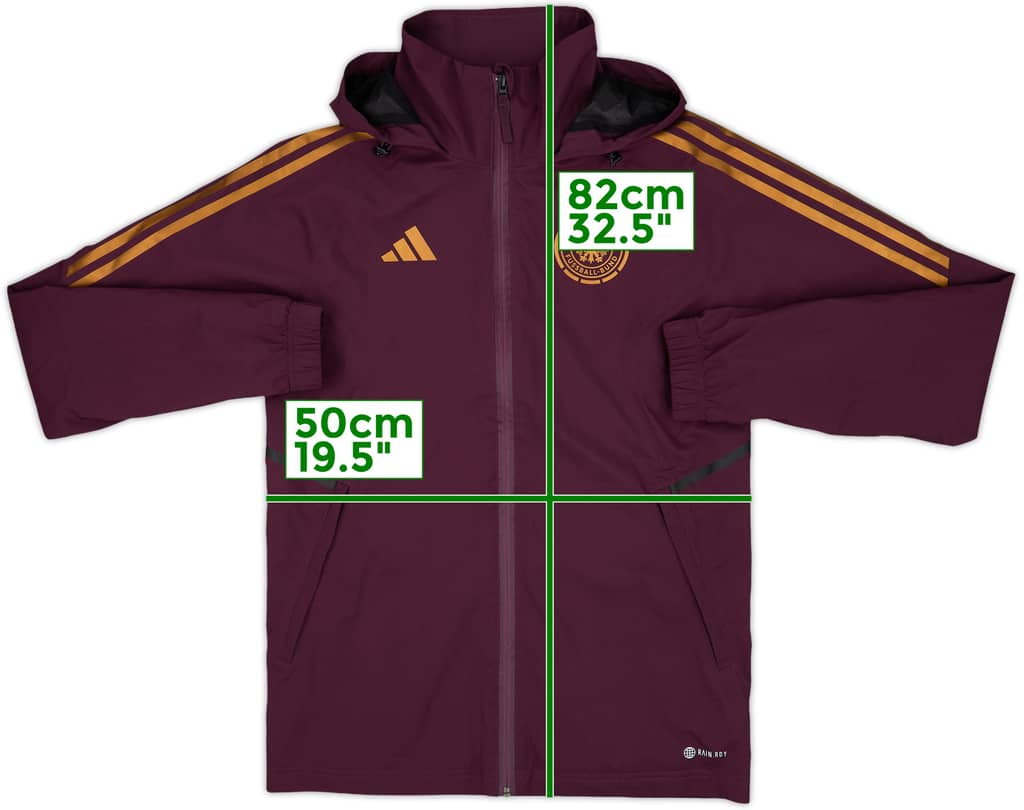 2022-23 Germany adidas Hooded Rain Jacket - 8/10 - (XS)
