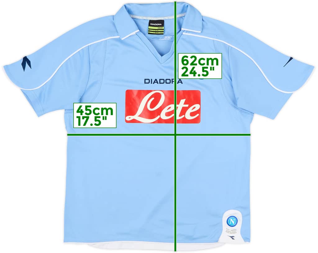 2008-09 Napoli Home Shirt - 9/10 - (L.Boys)