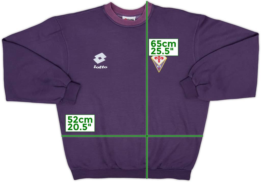 1991-93 Fiorentina Lotto Sweat Top - 8/10 - (XL)
