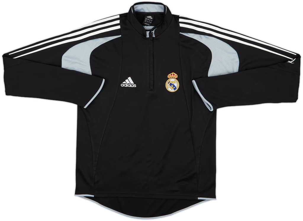 2004-05 Real Madrid adidas 1/4 Zip Drill Top - 7/10 - (M)