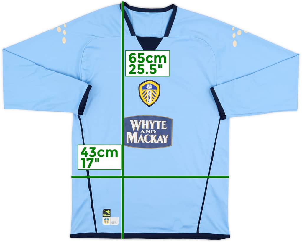2004-05 Leeds United Away L/S Shirt - 7/10 - (L.Boys)