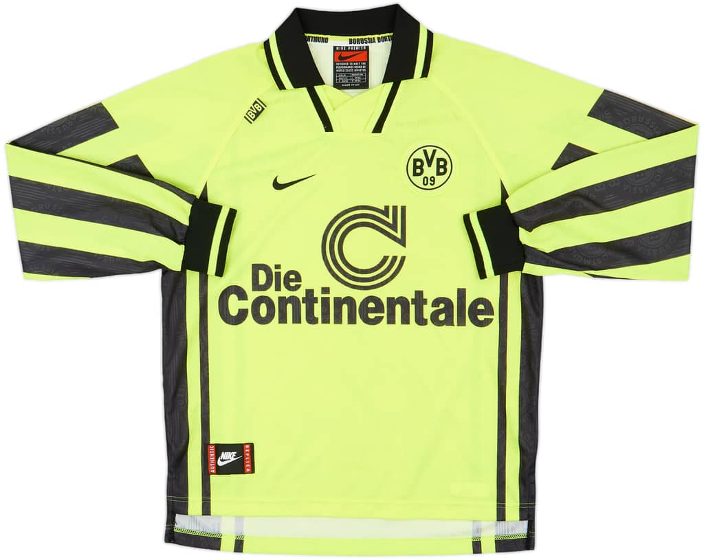1996-97 Borussia Dortmund Home L/S Shirt - 8/10 - (M)