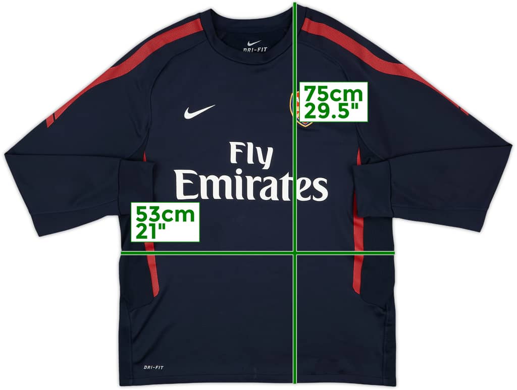 2010-11 Arsenal Nike Sweat Top - 7/10 - (L)