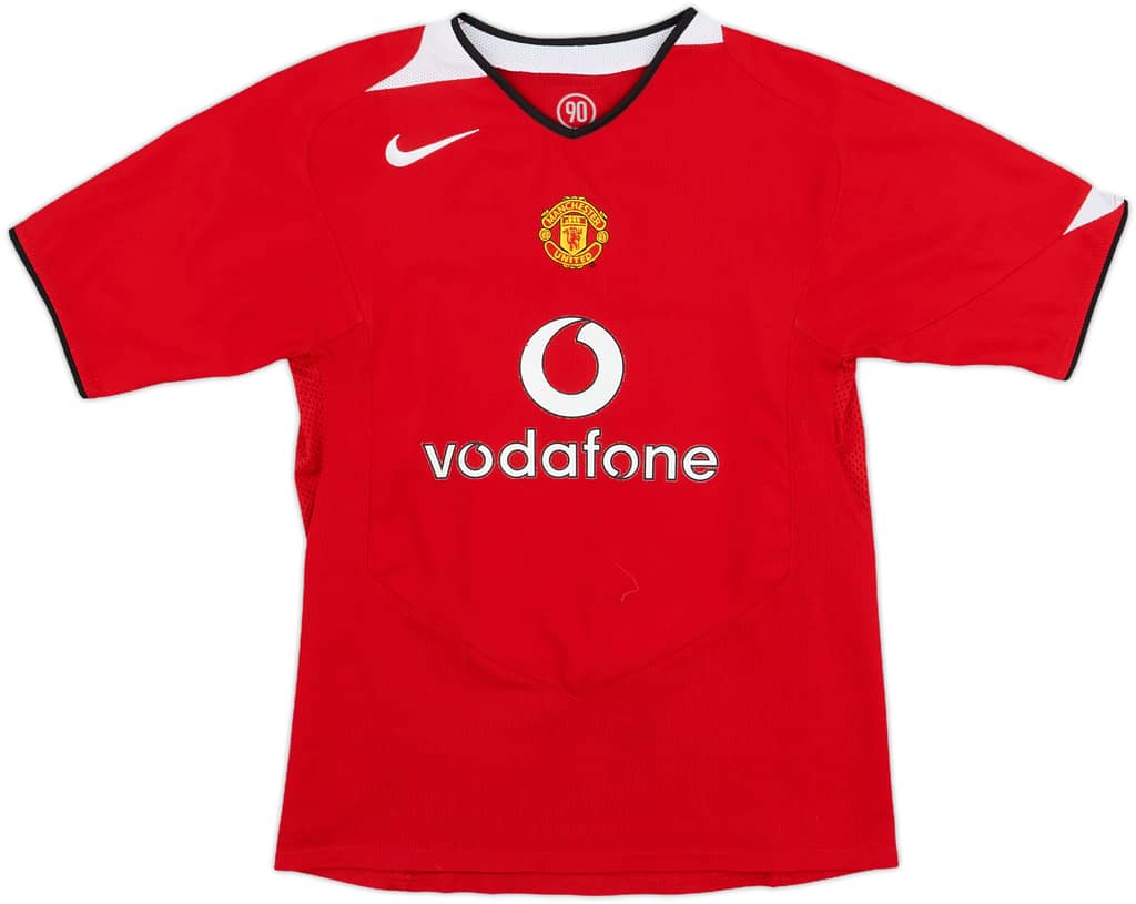 2004-06 Manchester United Home Shirt - 7/10 - (L.Boys)