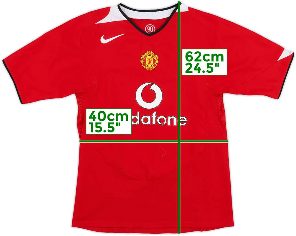 2004-06 Manchester United Home Shirt - 7/10 - (L.Boys)