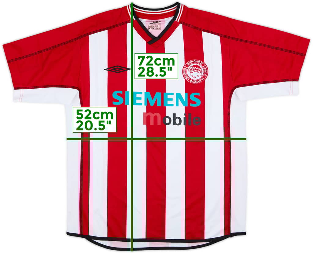 2002-03 Olympiakos Home Shirt - 9/10 - (S)