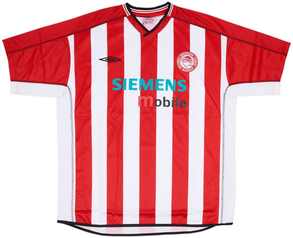 2002-03 Olympiakos Home Shirt - 8/10 - (XL)