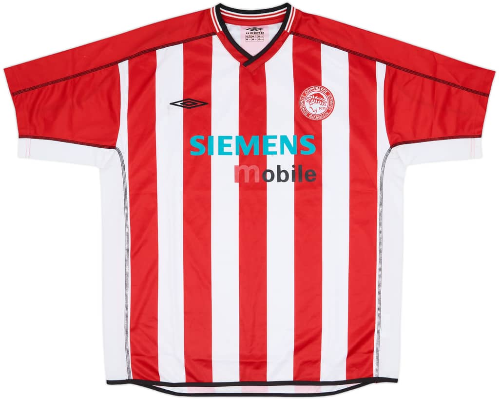 2002-03 Olympiakos Home Shirt - 6/10 - (XL)