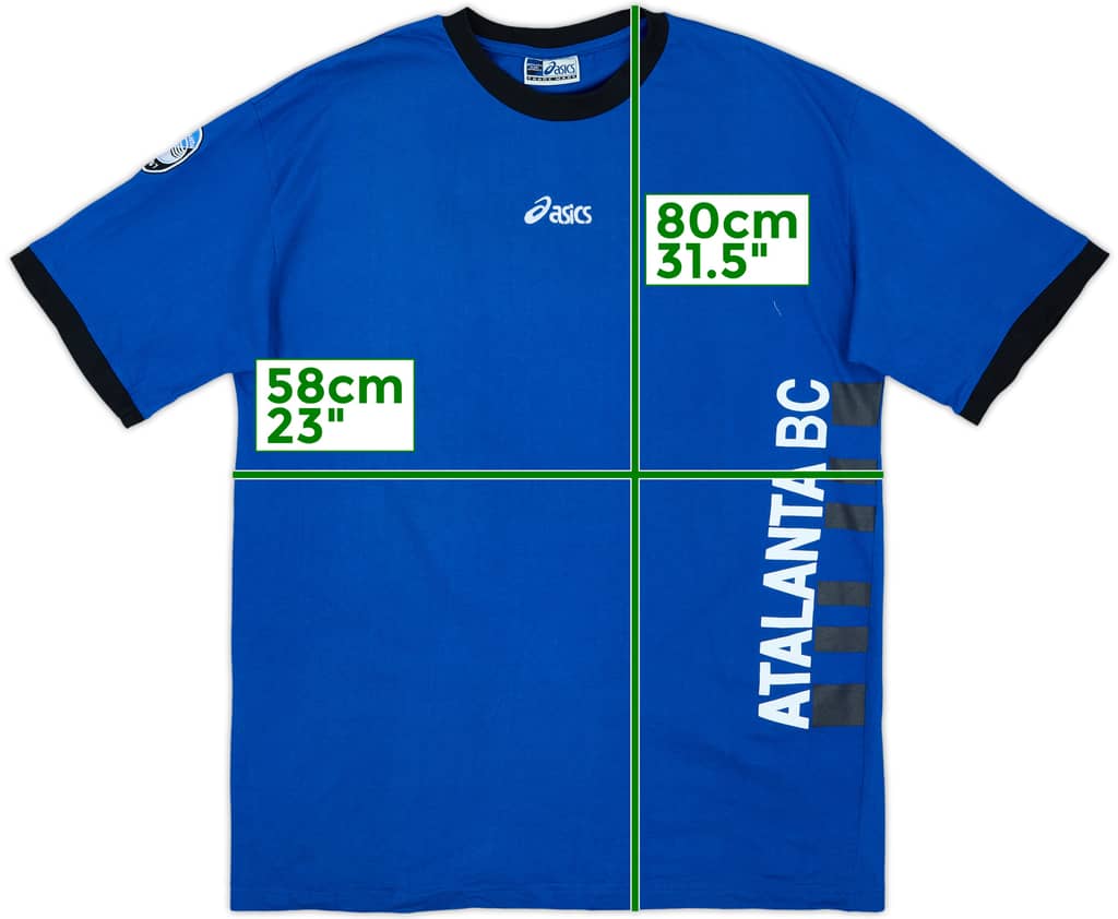 2004-05 Atalanta Asics Training Shirt - 9/10 - (XL)
