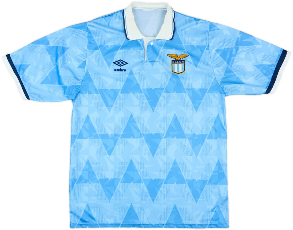 1989-91 Lazio Home Shirt - 7/10 - (L)