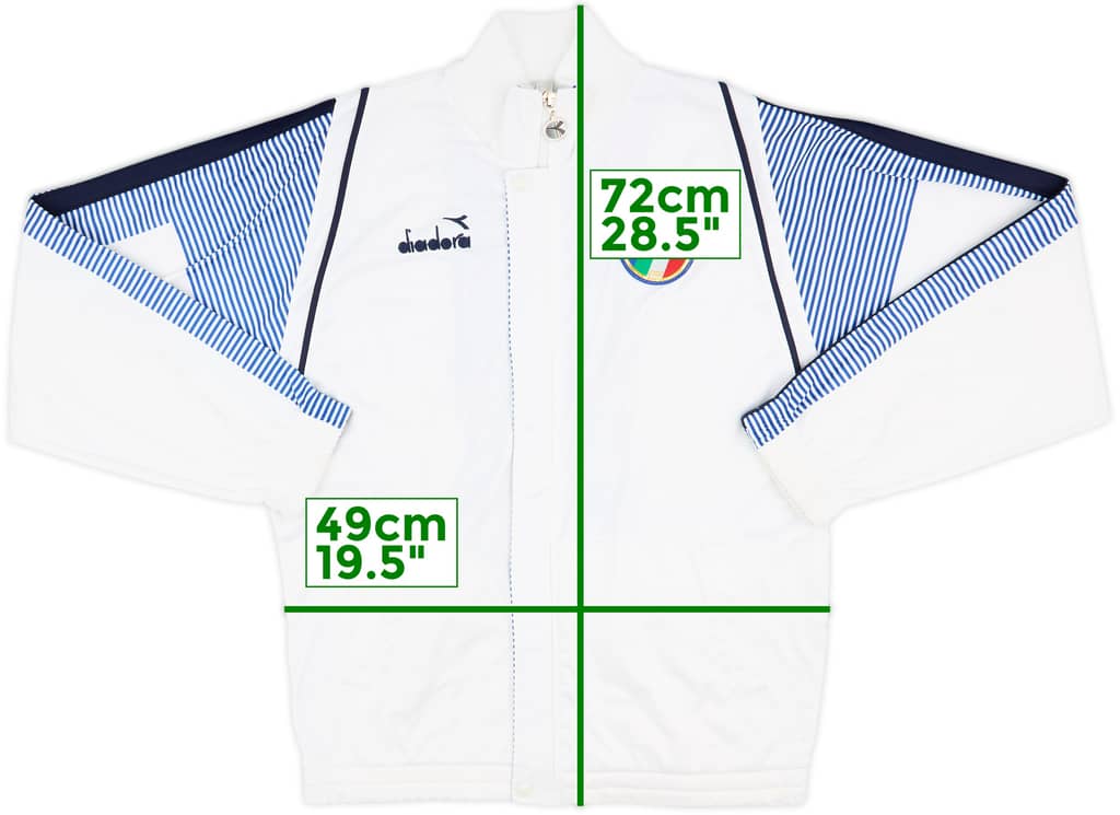 1988-90 Italy Diadora Track Jacket - 8/10 - (M)