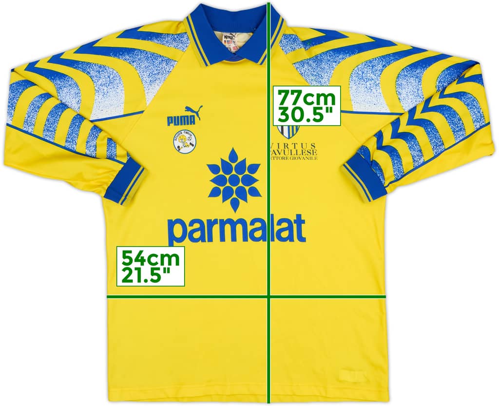 1995-96 Parma Football School Third L/S Shirt - 8/10 - (M)
