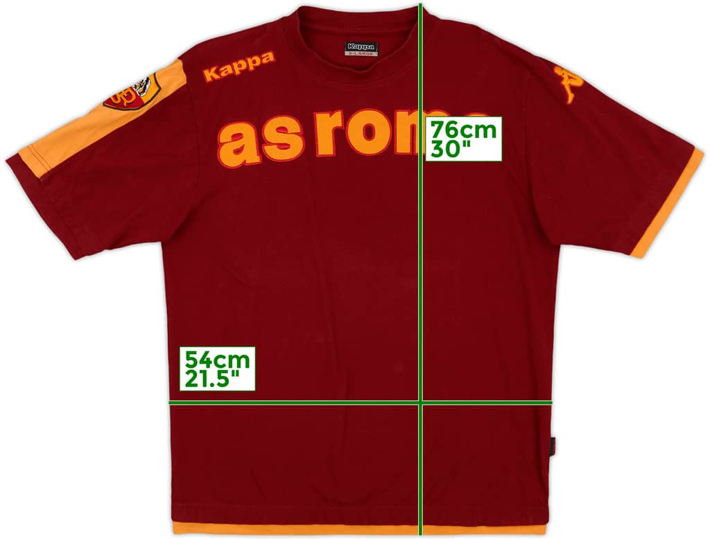 2008-09 Roma Kappa Cotton Tee - 9/10 - (XL)