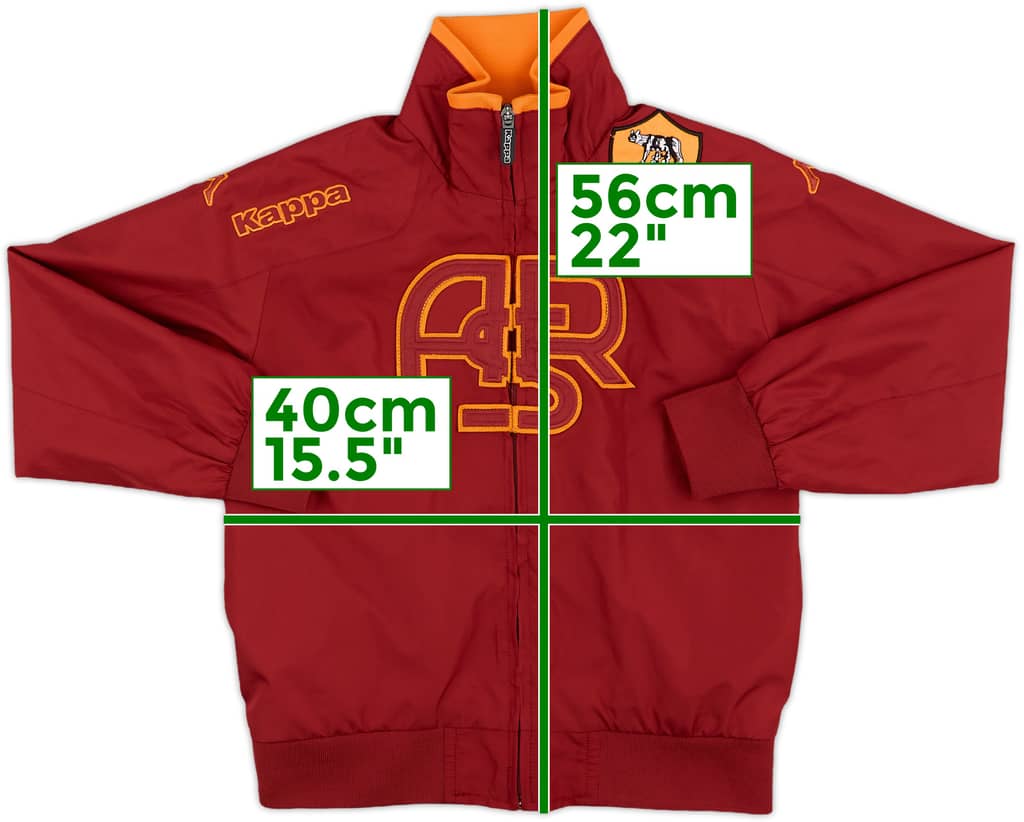2012-13 Roma Kappa Track Jacket - 10/10 - (S.Boys)