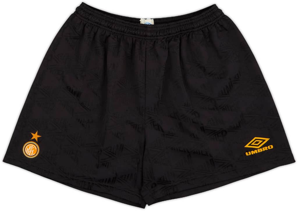 1995-96 Inter Milan Home Shorts - 8/10 - (L)