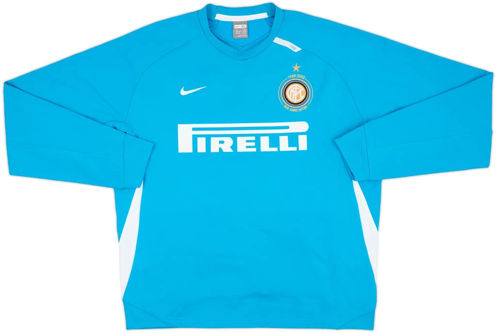 2007-08 Inter Milan Nike Sweat Top - 8/10 - (XL)