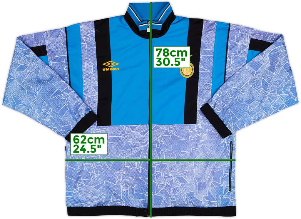 1995-96 Inter Milan Umbro Track Jacket - 9/10 - (L)