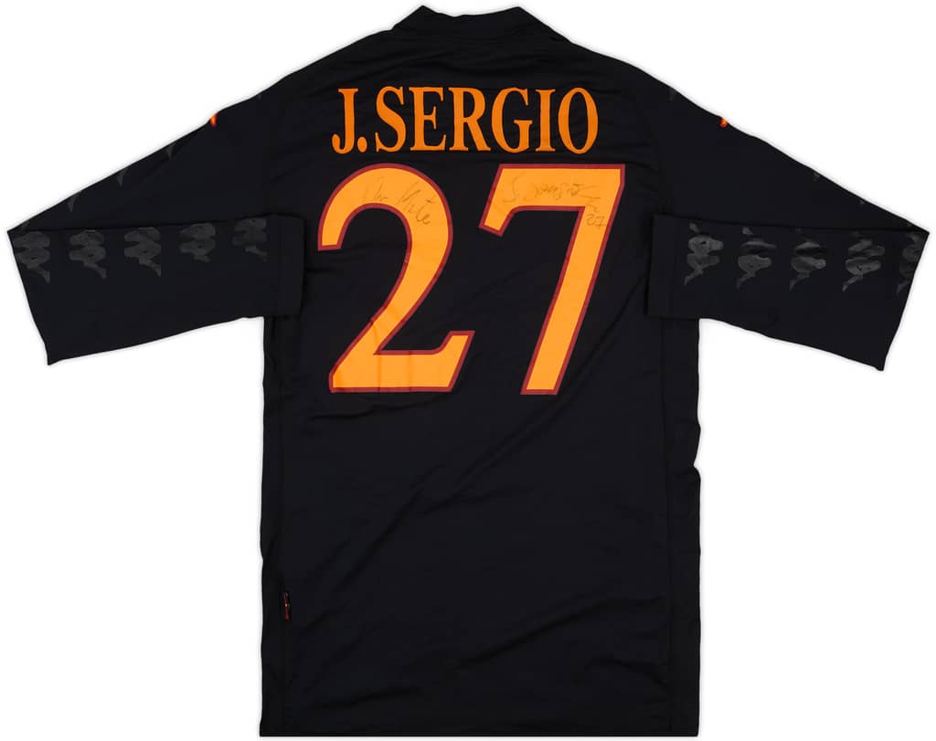2009-10 Roma Signed Third/GK L/S Shirt J.Sergio #27 - 7/10 - (L)