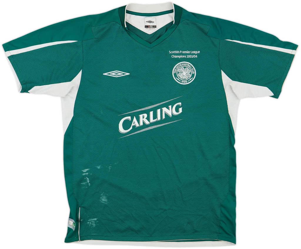 2004-05 Celtic 'Champions 2003/04' Away Shirt - 5/10 - (M)