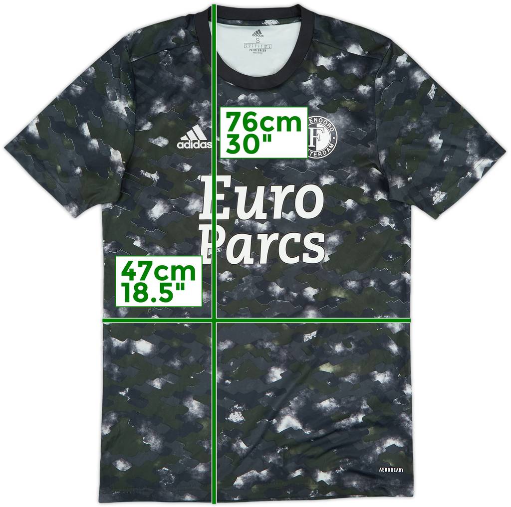 2021-22 Feyenoord adidas Training Shirt - 8/10 - (S)