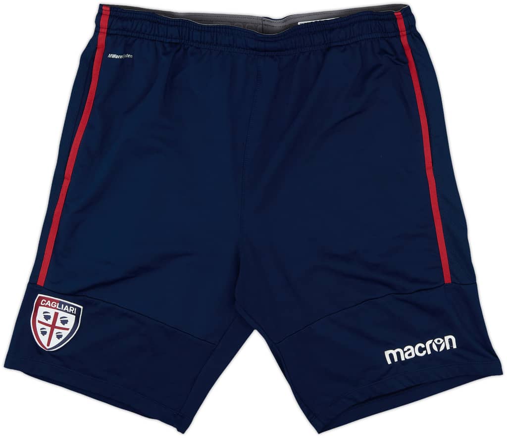 2018-19 Cagliari Macron Training Shorts - 9/10 - (XL)