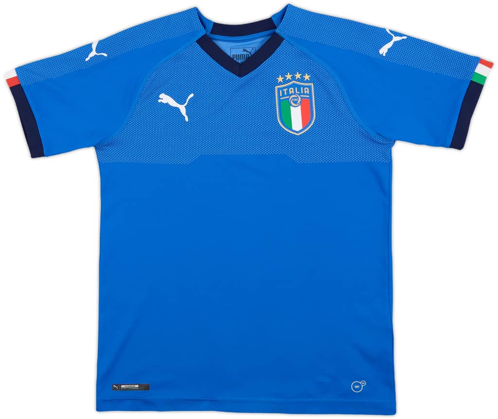 2018-19 Italy Home Shirt - 9/10 - (L.Boys)
