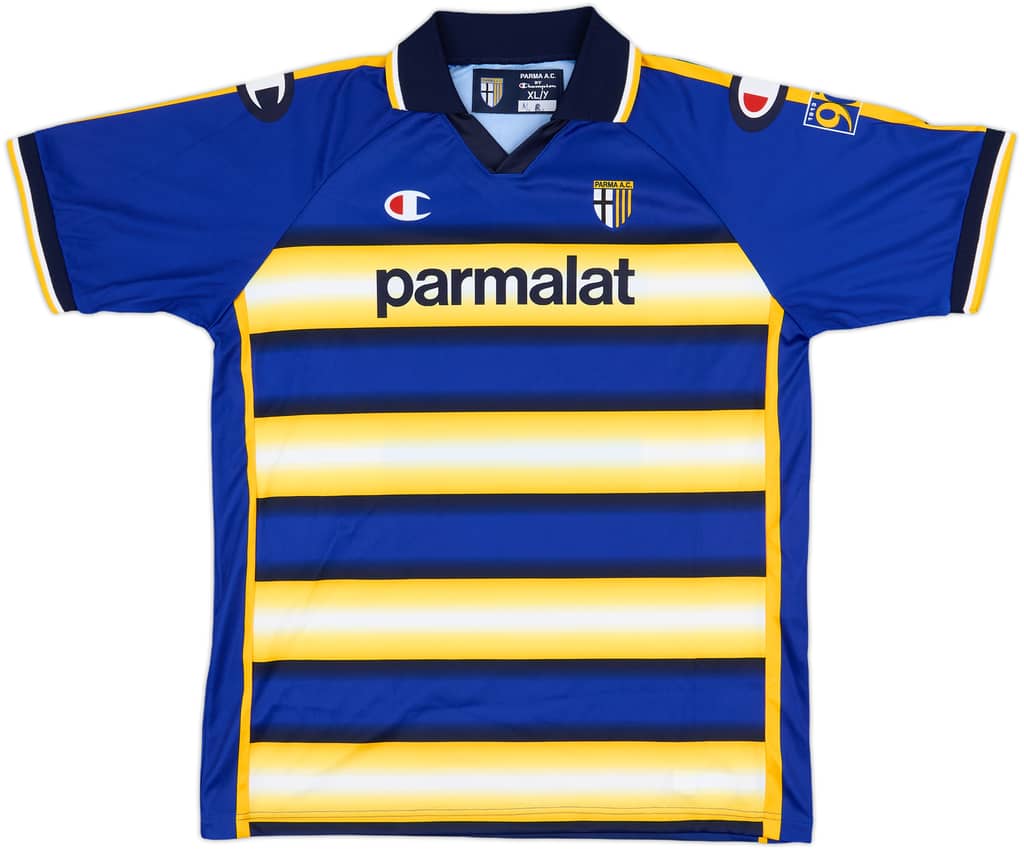 2002-03 Parma Basic Home Shirt - 9/10 - (XL.Boys)
