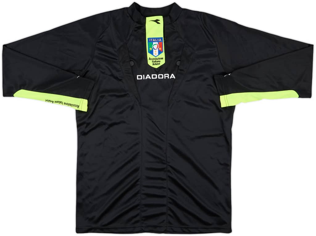 2009-10 Italy Diadora Referee L/S Shirt - 9/10 - (S)