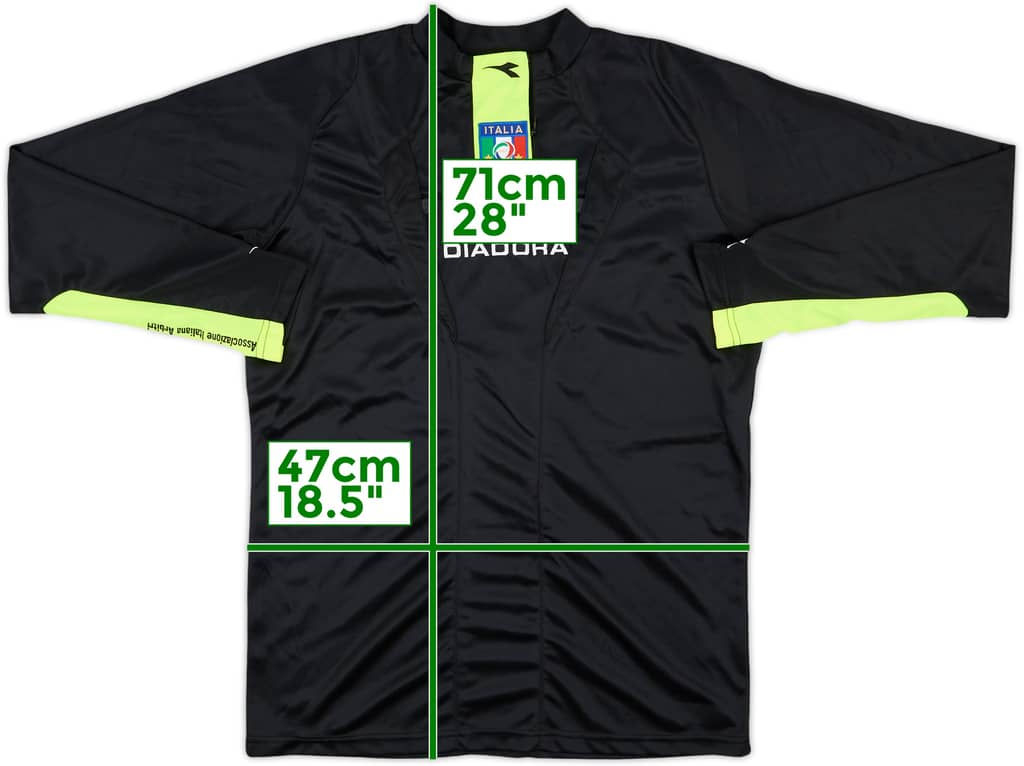 2009-10 Italy Diadora Referee L/S Shirt - 9/10 - (S)