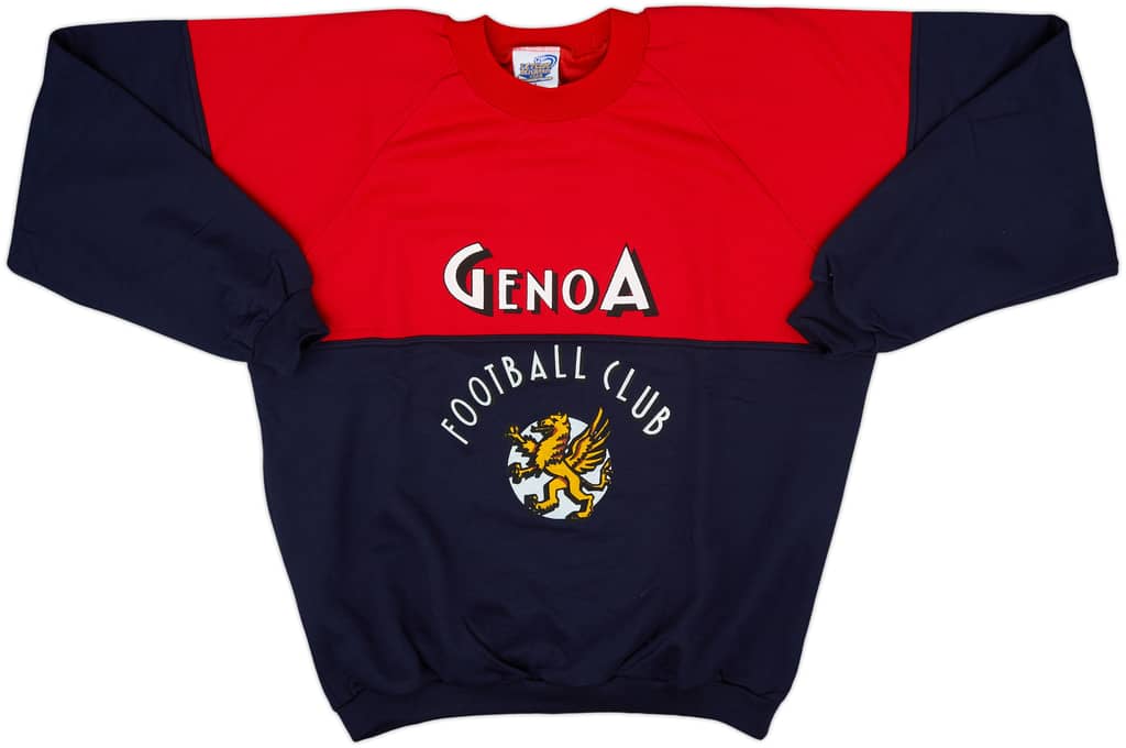1990-91 Genoa Le Felpe dei Grandi Club Sweat Top - 10/10 - (L)